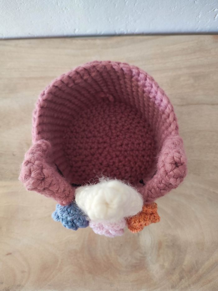 Panier en coton licorne rose - photo numéro 4