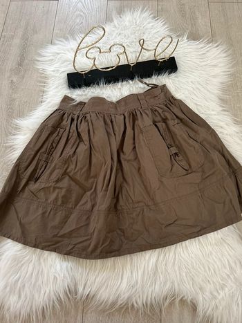 Très belle jupe été marron 🥰 taille 38 in extenso