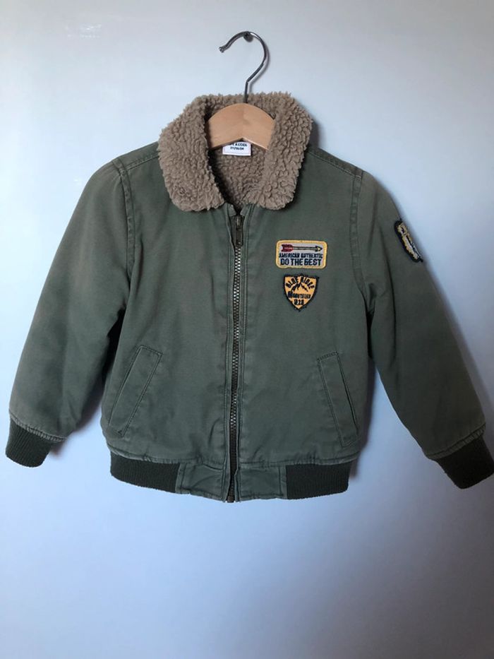 Manteau garçon style aviateur