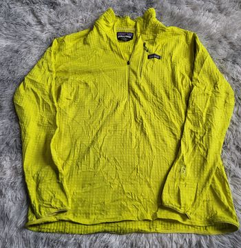 ⚡🟡 Patagonia R1 TechFace – Taille XL – Jaune Fluo (Polartec® Power Grid®) 🟡⚡