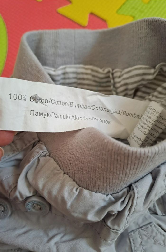 Pantalon gris clair, tao, taille 3 mois (60 cm) - photo numéro 4