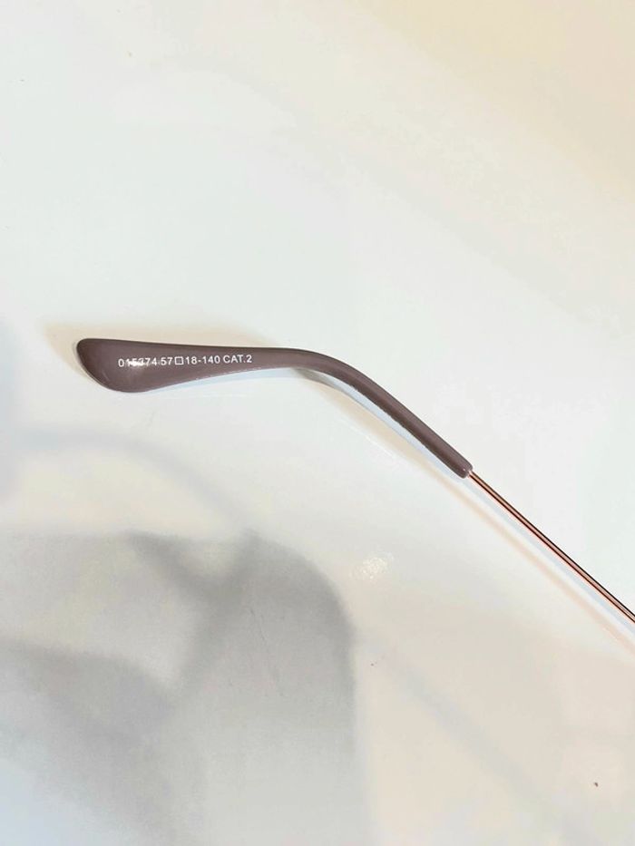 Lunette de soleil femme carrée bronze verres dégradés uvprotection catégorie 2 - photo numéro 6