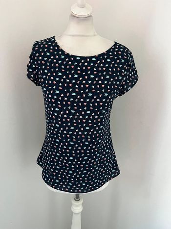 Blouse marine à motifs Promod M