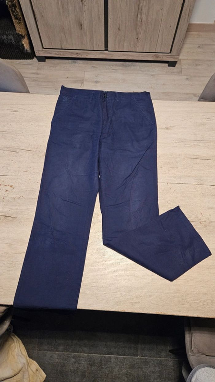 Pantalon homme, léger, bleu foncé, Tim Moore by JBC, taille 34/34
