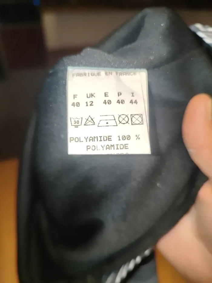 Débardeur noir à motif zigzag - Taille M - photo numéro 5