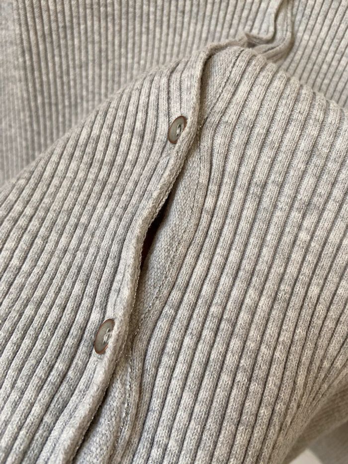 Gilet coton gris Okaïdi taille 14 ans - photo numéro 4