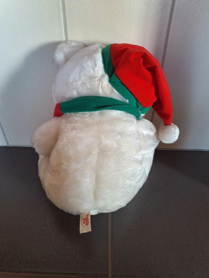Lot 2 Peluches doudous phoque et ours de Noël - photo numéro 5
