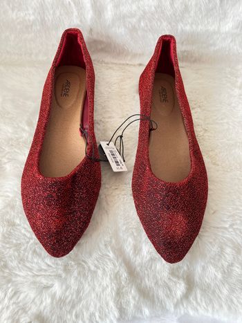 Ballerines rouges pailletées pointure 36