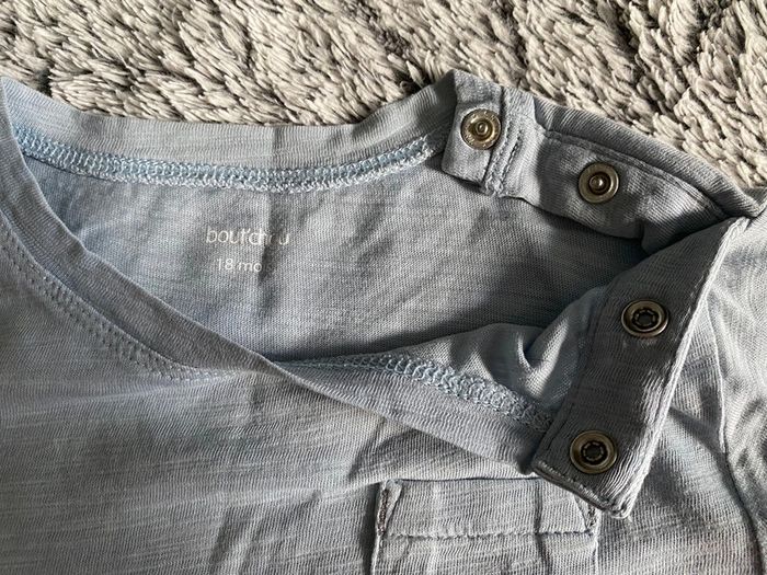 Teeshirt manches longues bleu Bout’chou - 18 mois - photo numéro 3