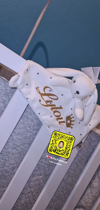 Doudou lapin Prénom