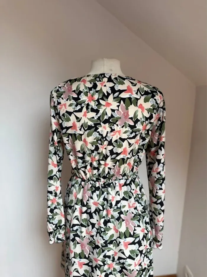 Superbe robe neuve fleurie fluide Ikoone & Bianca 🌸 M L 38 40 - photo numéro 7