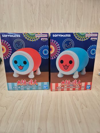 Set 2 figurines Sofvimates Taiko no Tatsujin 