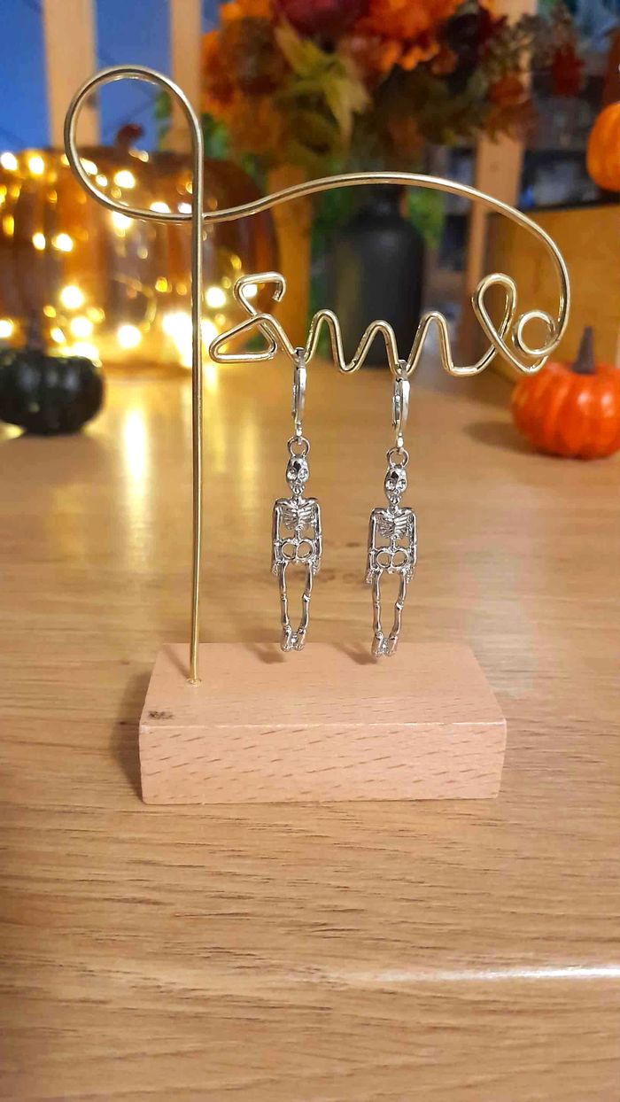 Bijoux Halloween | Boucles d'oreilles neuves squelettes