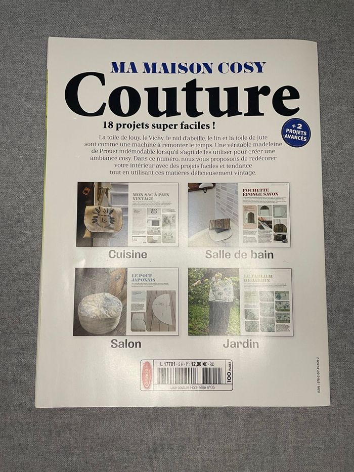 Magazine couture “Ma maison cosy” 18 projets faciles (+ 2 avancés) - photo numéro 2