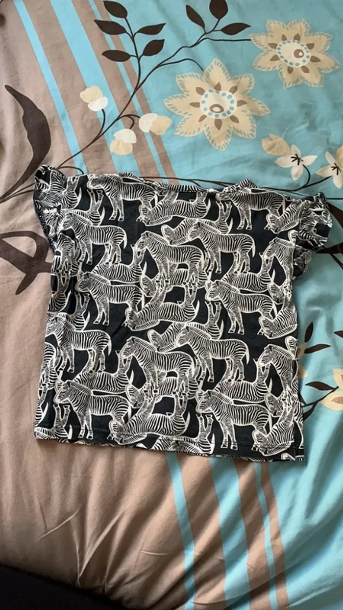 T shirt fille zèbres - photo numéro 4
