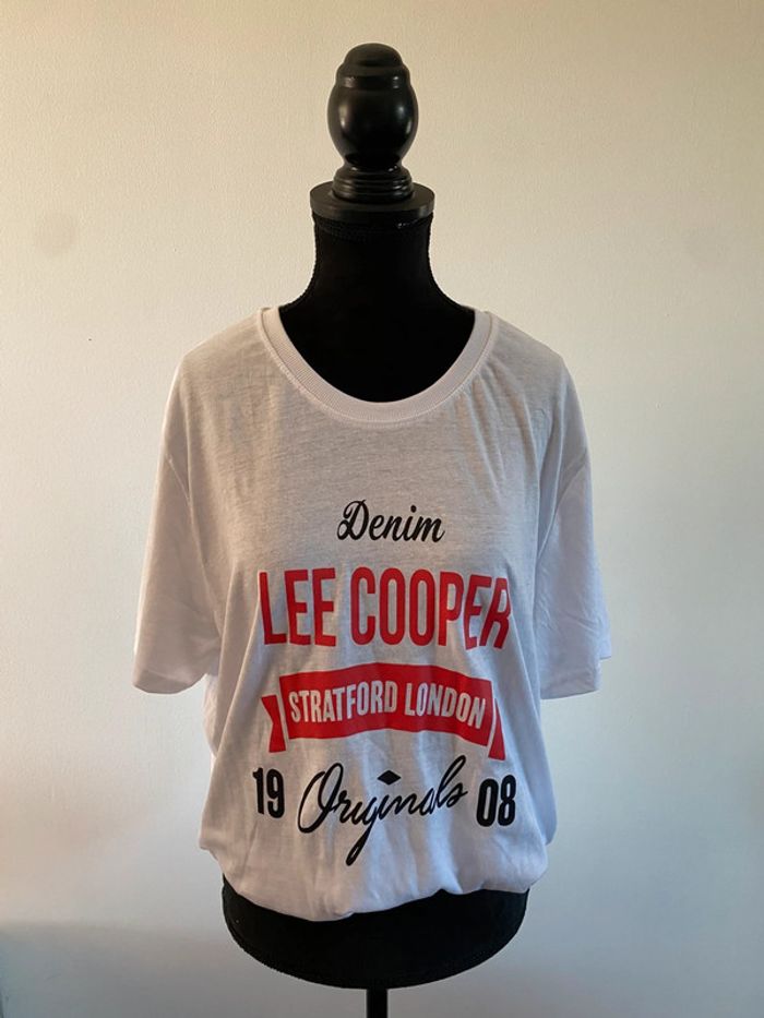 Tee shirt Lee Cooper blanc neuf avec étiquette taille M / L - photo numéro 5