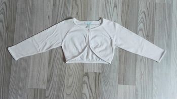 Boléro blanc 36 mois TBE okaïdi