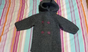 Manteau fille 12m fait mains