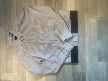 Chemise Tommy Hilfiger rayée bleue Slim Fit taille M
