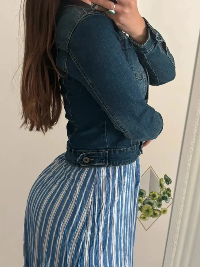 Veste en jean cintrée – taille S - photo numéro 3