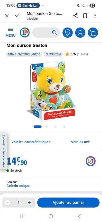 ourson interactif