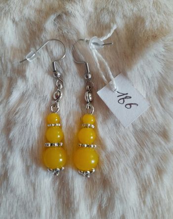 Boucles d'oreilles jaune
