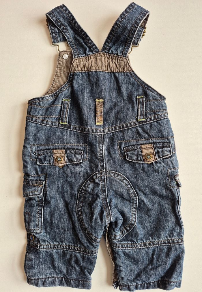 Ensemble bébé 3 mois – Salopette jean + t-shirt – Sergent Major - photo numéro 2