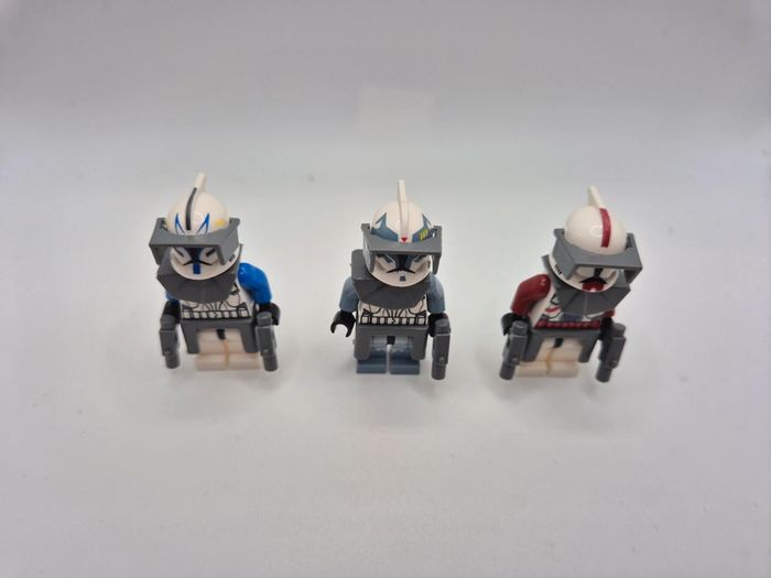 Figurines type lego Commandants clones Rex Fox et Wolffe star wars - photo numéro 5