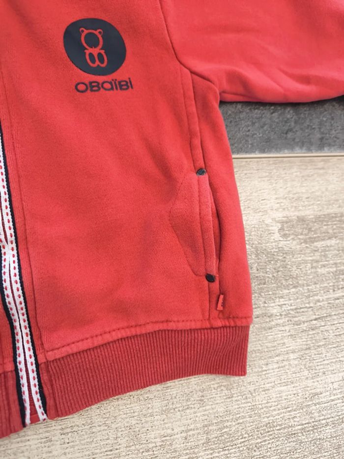 Gilet zippé à capuche garçon 23 mois 86cm obaibi - photo numéro 5