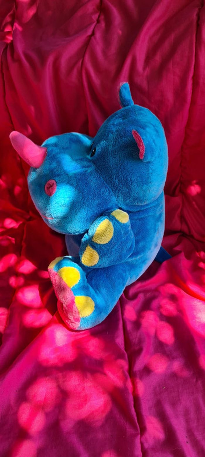 Hippopotame Géant ! bleu multicolore Logitoys - photo numéro 2
