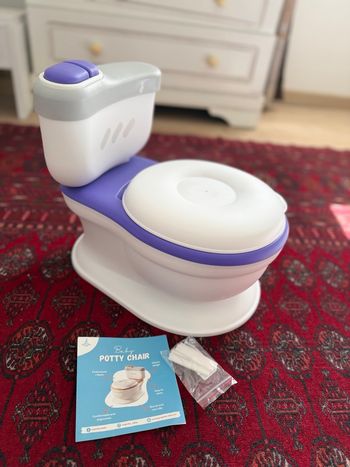 Pot de toilette bébé  avec de bruit de chasse d’eau et musique 