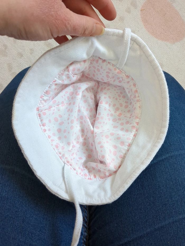 Chapeau de soleil blanc - photo numéro 3