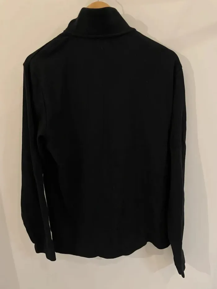1/4 quarter Zip sweater Black Claiborne Men L - photo numéro 5