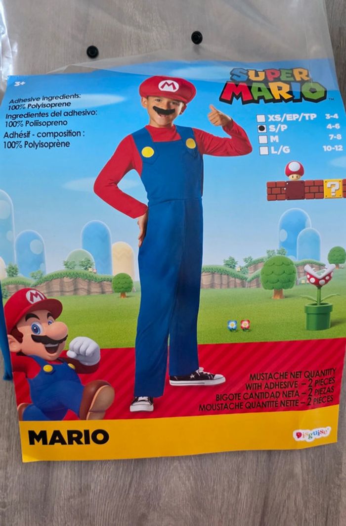Déguisement Mario 4-6ans - photo numéro 2