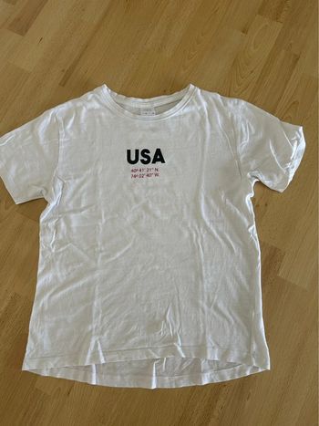 Tee-shirt blanc 10 ans Zara