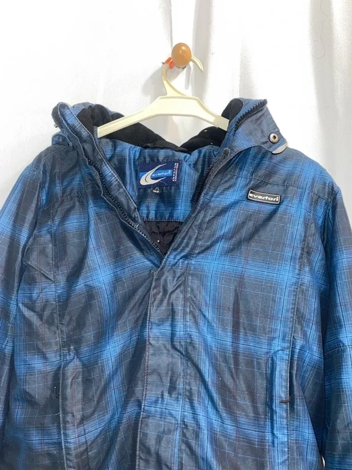 Parka bleu noir Everton taille 8 ans - n95m - photo numéro 3