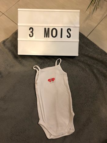 Body à bretelles 3 mois