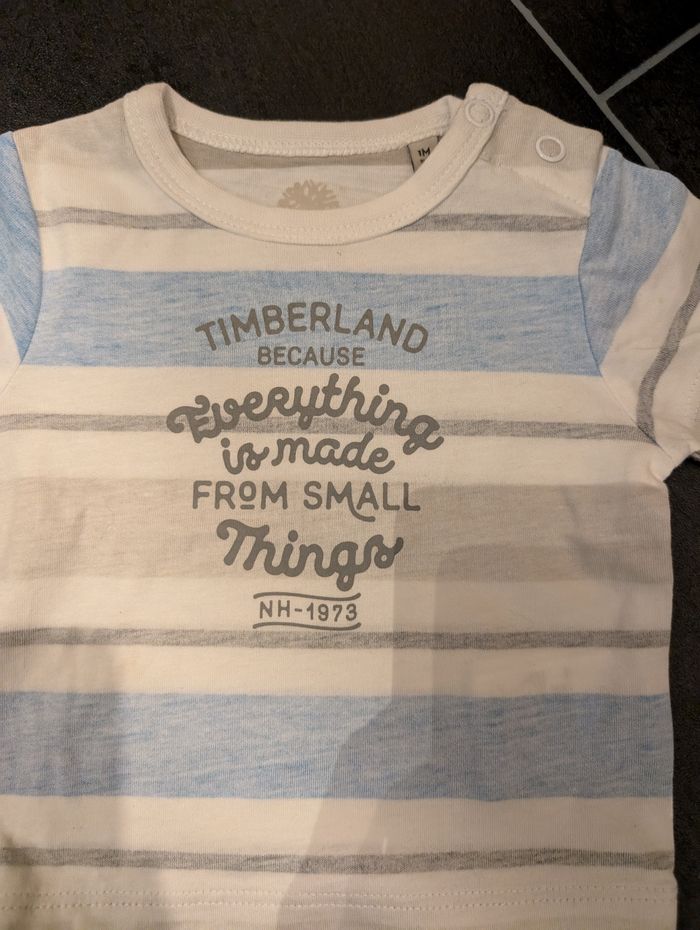 Salopette short et t-shirt timberland - photo numéro 2
