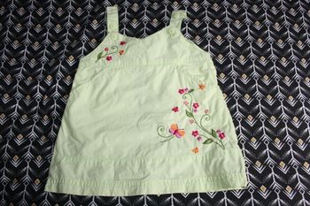 Robe à bretelles anis en 3 mois