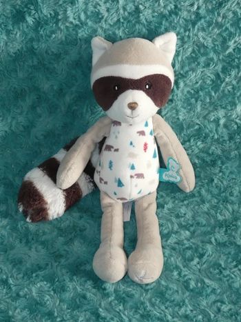 Doudou Léon raton laveur 27 cm Kaloo 🦝tbe