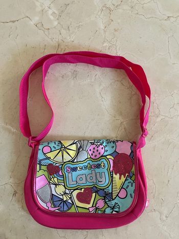 Sac rose à bandoulière 💫taille 35 cm/25 cm