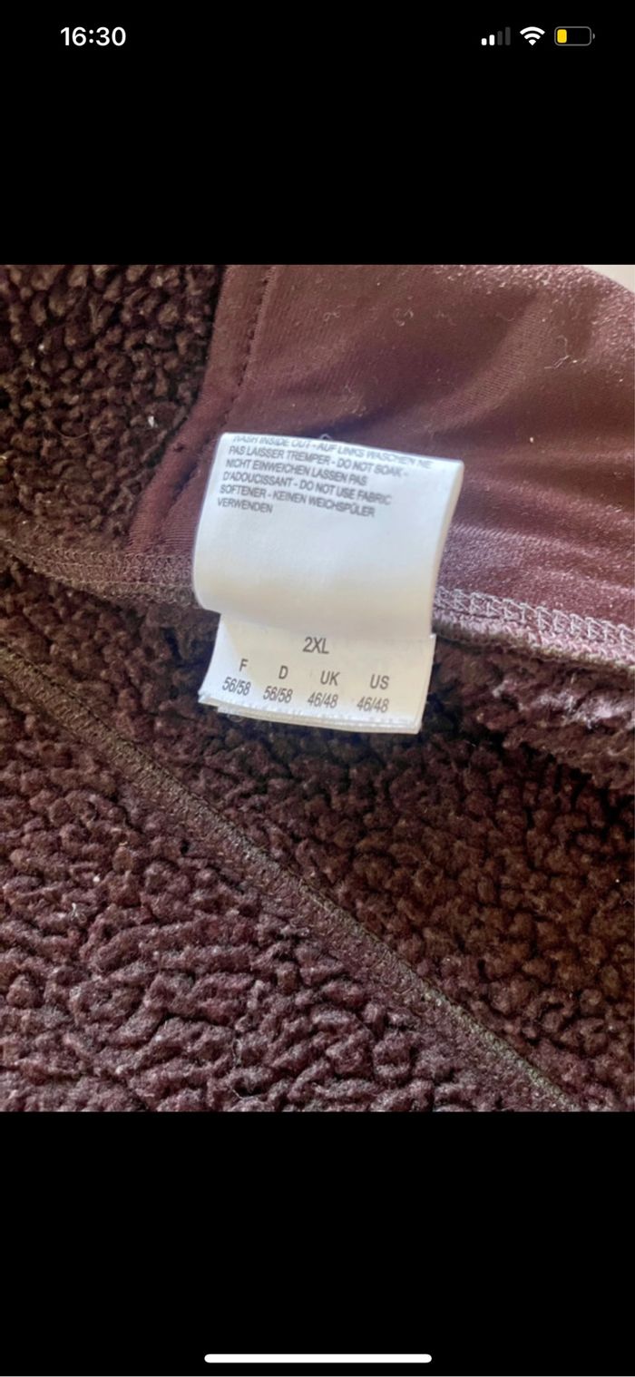 Veste homme Aigle XXL vert gris intérieur polaire - photo numéro 4