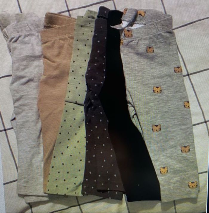 Lot 6 leggings 4/6 mois H&M