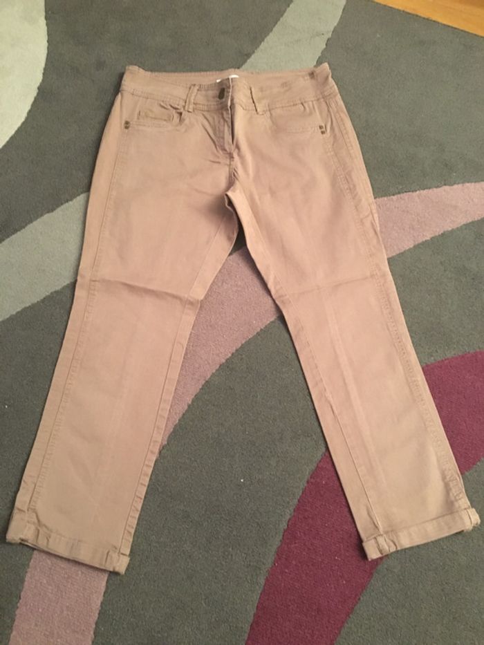 Pantacourt beige Promod taille 38