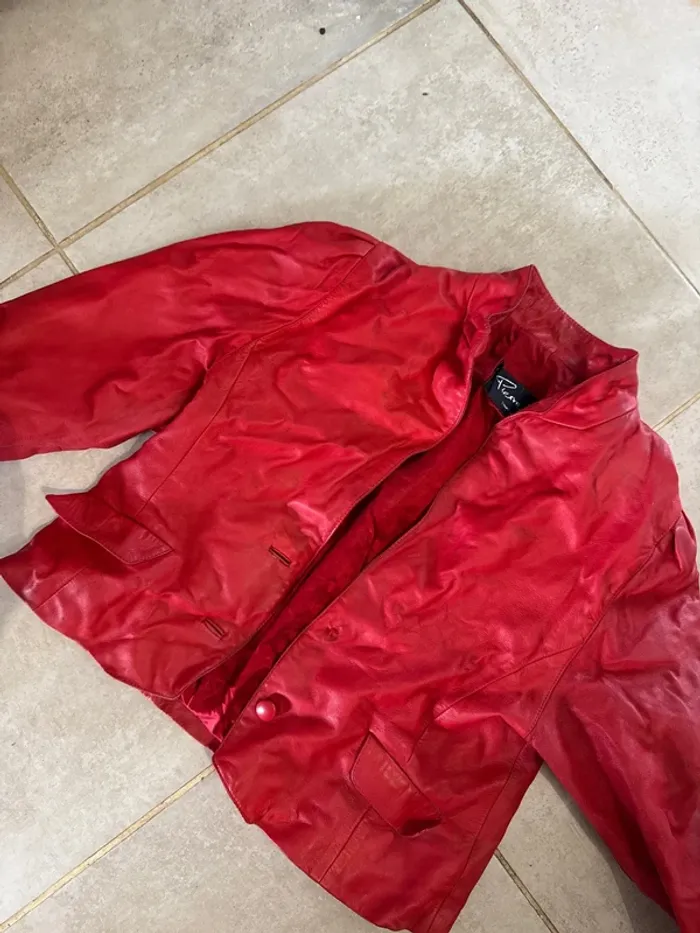 Veste  créateur  cuir - photo numéro 2