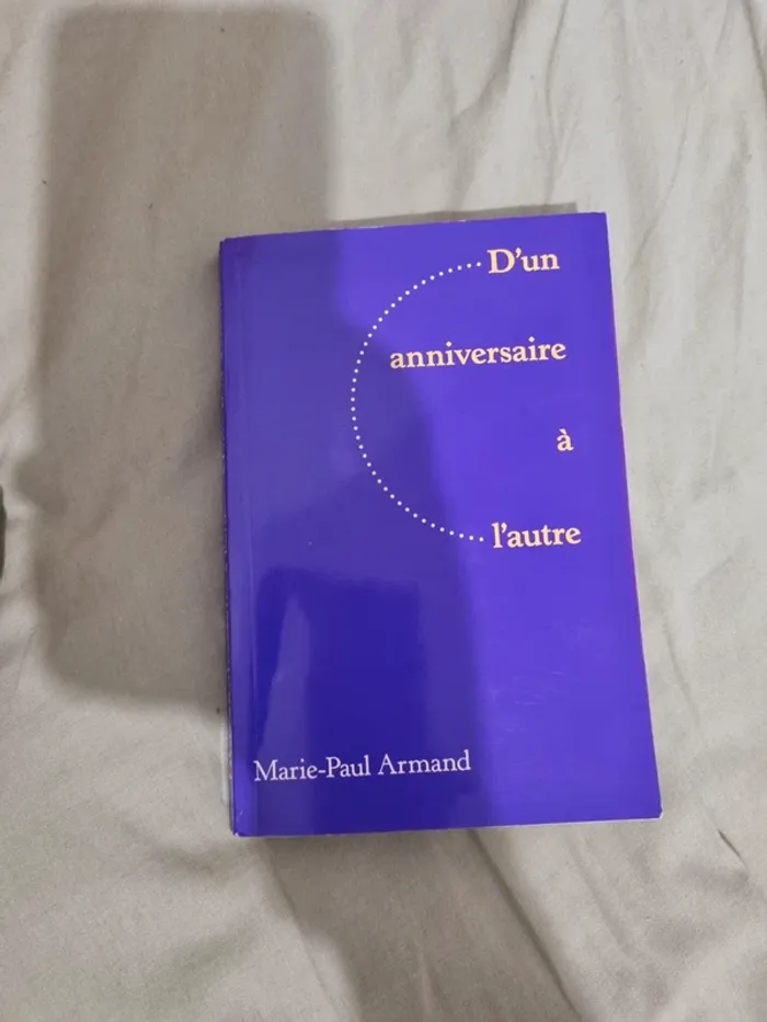 Livre d'un anniversaire à l'autre