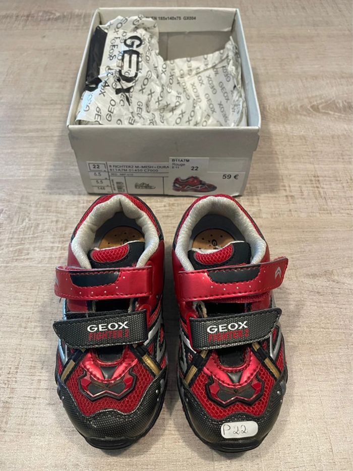 Baskets Geox bébé taille 22 rouge
