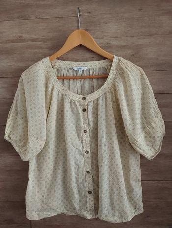Blouse manches courtes Next jaune T42