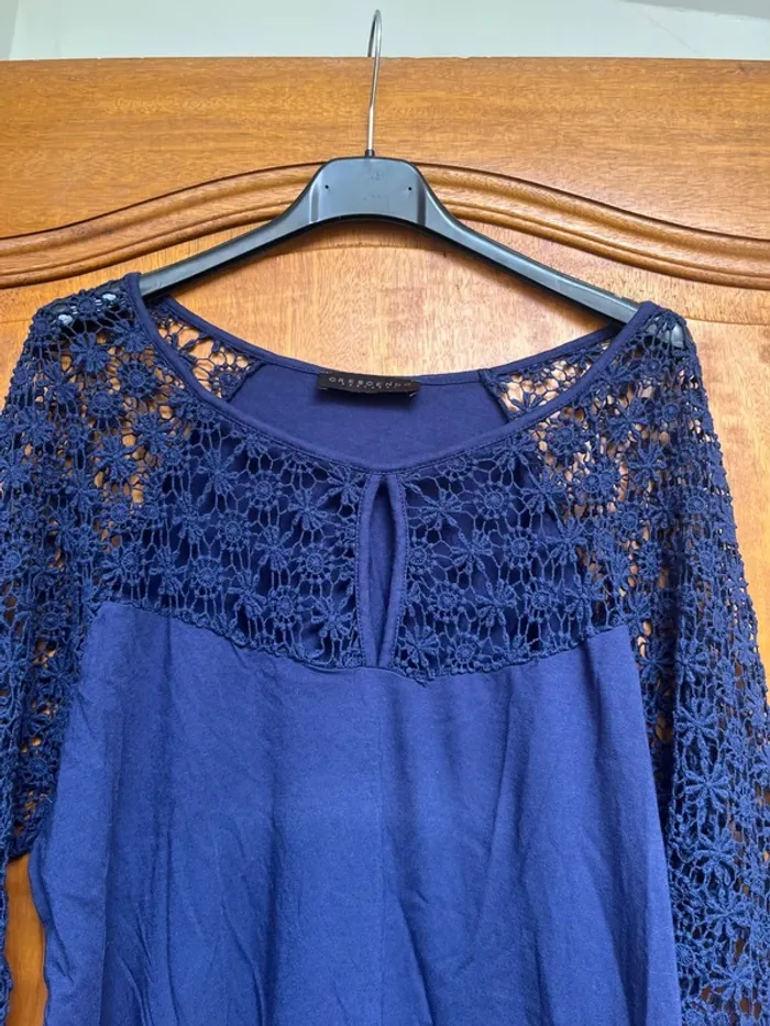 T-shirt crescendo manches en dentelle - photo numéro 4