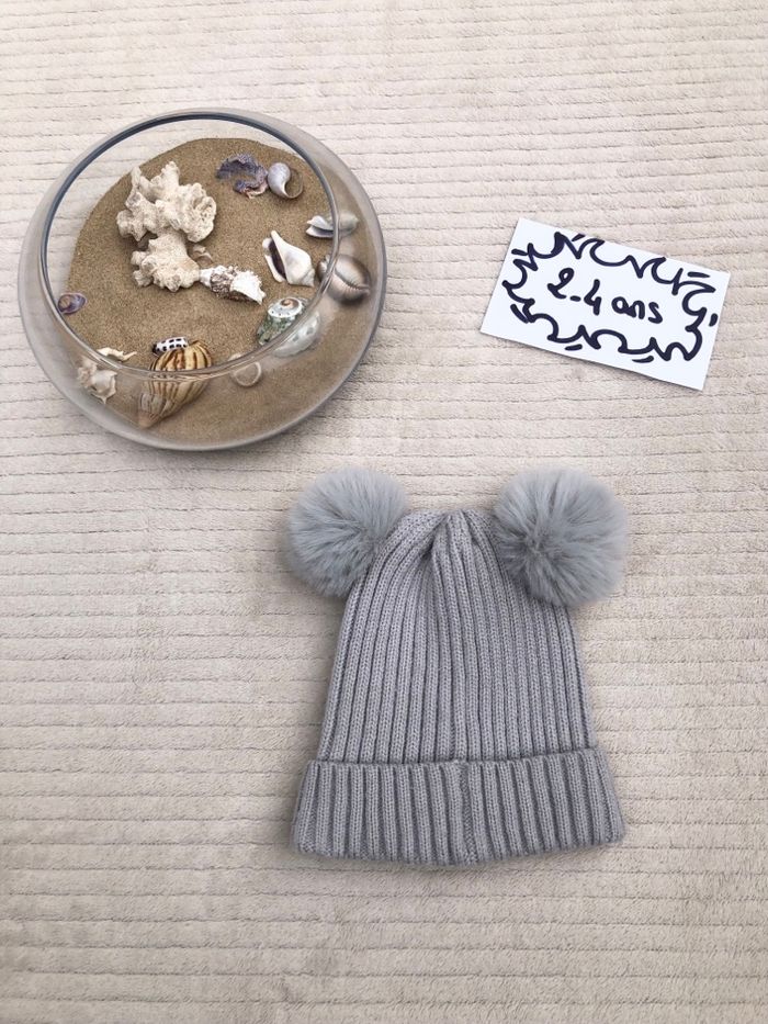 Bonnet avec pompons - 2/4 ans - Primark - photo numéro 2